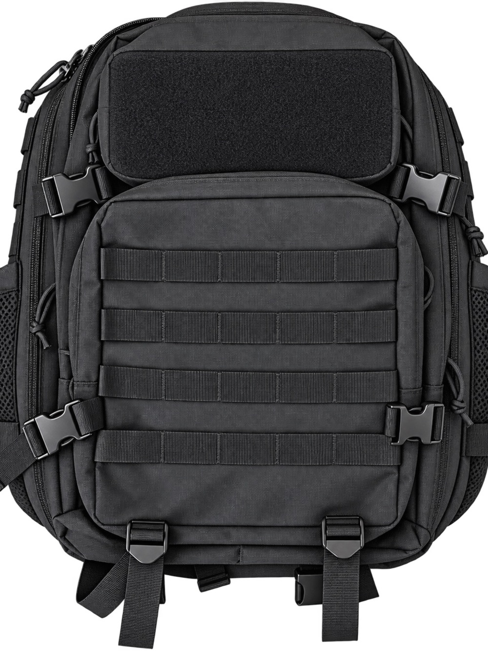 Black MOLLE Tactical Backpack - Men's Durable Field Pack